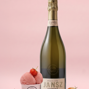 Strawberry Sorbet with Jansz Champagne